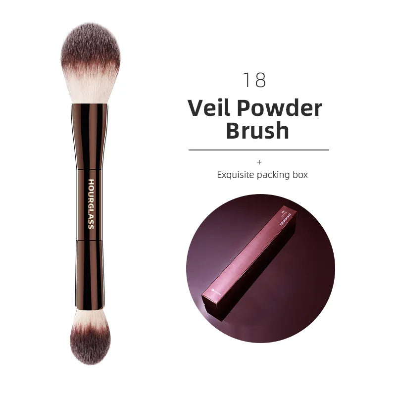 Hourglass Makeup Brushes Powder Foundation Concealer Blusher Bronzer Eye Shadow Eyebrow Eyeliner Sculpting Brush - Slobuy