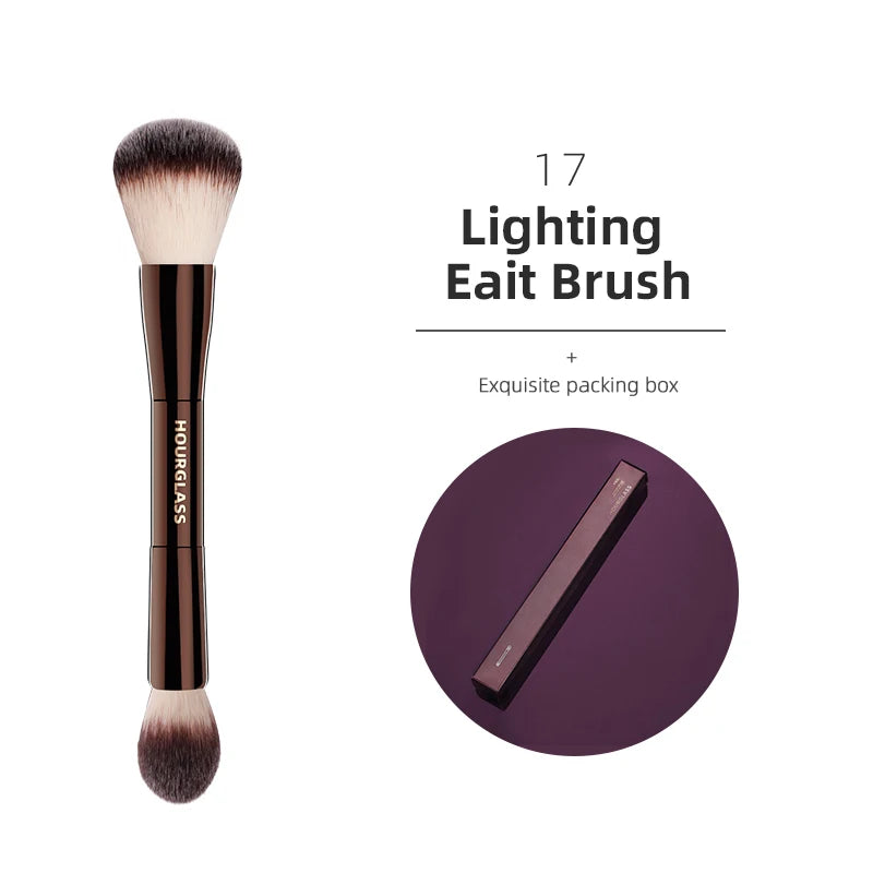 Hourglass Makeup Brushes Powder Foundation Concealer Blusher Bronzer Eye Shadow Eyebrow Eyeliner Sculpting Brush - Slobuy