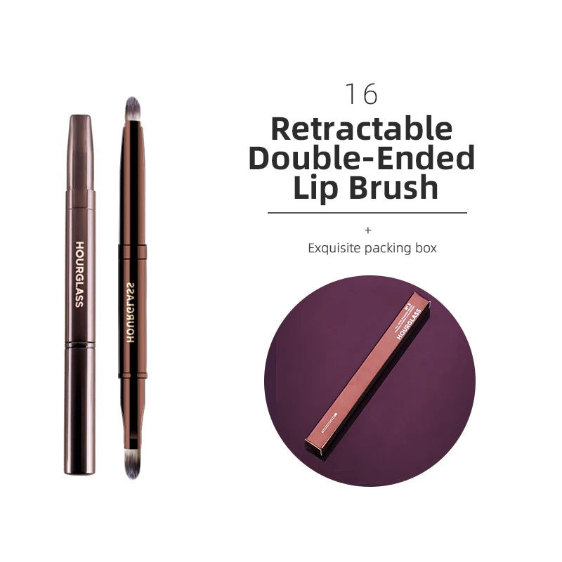Hourglass Makeup Brushes Powder Foundation Concealer Blusher Bronzer Eye Shadow Eyebrow Eyeliner Sculpting Brush - Slobuy