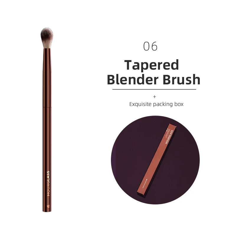 Hourglass Makeup Brushes Powder Foundation Concealer Blusher Bronzer Eye Shadow Eyebrow Eyeliner Sculpting Brush - Slobuy