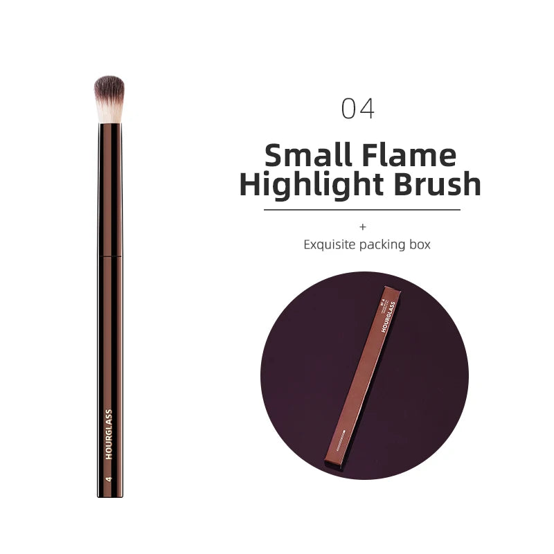 Hourglass Makeup Brushes Powder Foundation Concealer Blusher Bronzer Eye Shadow Eyebrow Eyeliner Sculpting Brush - Slobuy