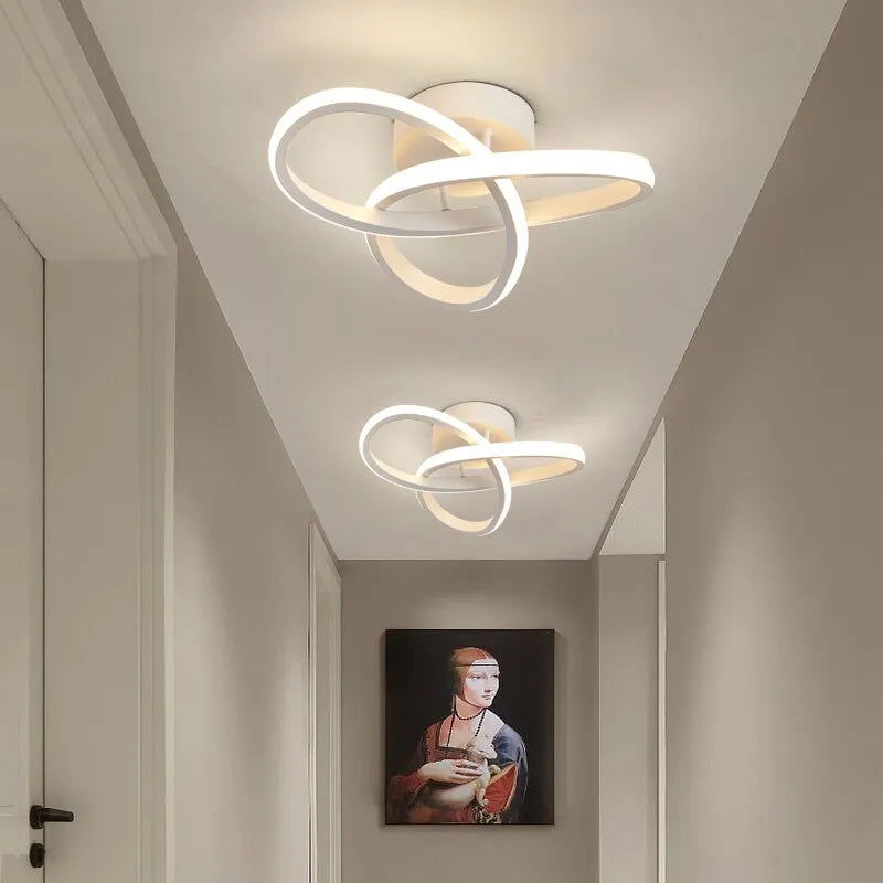 Household LED Chandelier Three Colors Lamp Modern Style Ceiling Lamp Bedroom Light Surface Installation AC 220V Dining Room Lamp - Slobuy