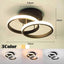 Household LED Chandelier Three Colors Lamp Modern Style Ceiling Lamp Bedroom Light Surface Installation AC 220V Dining Room Lamp - Slobuy