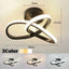 Household LED Chandelier Three Colors Lamp Modern Style Ceiling Lamp Bedroom Light Surface Installation AC 220V Dining Room Lamp - Slobuy