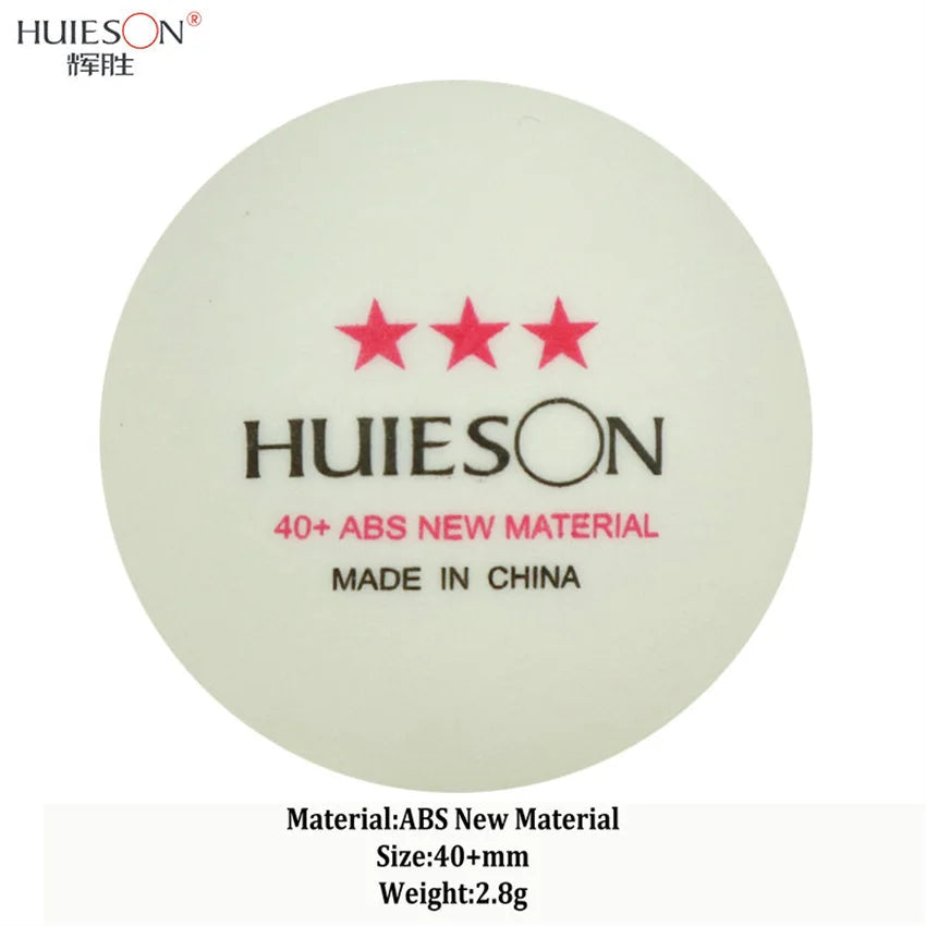 Huieson ABS New Material Table Tennis Balls 3 Star Ping Pong Balls for Match And Training - Slobuy