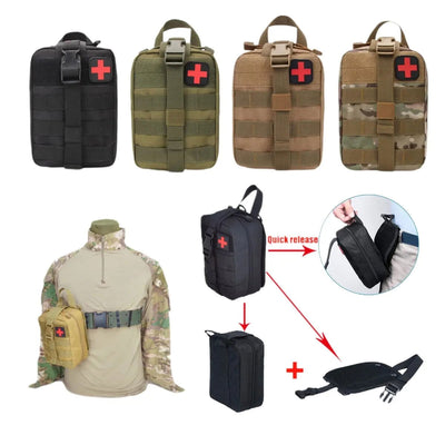 IFAK Molle Utility Bag Pouch Tactical First Aid Kit With Equipment Medical Supplies - Slobuy