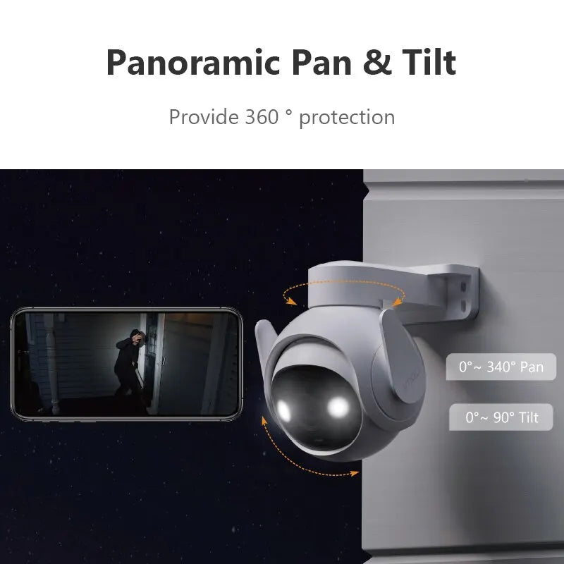 IMOU Cruiser 2 3MP 5MP Wi-Fi Outdoor Security Camera AI Smart Tracking Human Vehicle Detection IP66 Night Vision Two Way Talk - Slobuy