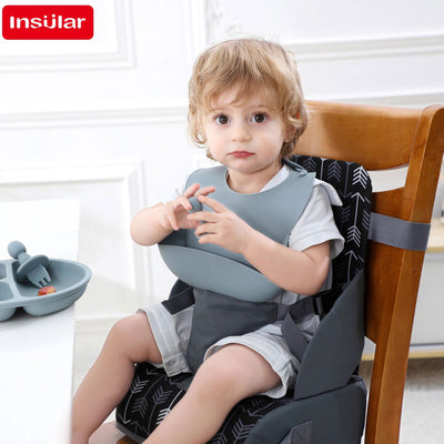 INSULAR Portable Folding Children's Seat Height Cushion Baby Dining Chair Height Cushion Children's Products - Slobuy