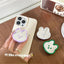 INS Cute Rabbit Mirror Phone Griptok Grip Tok Holder Ring Gift For iPhone Accessories Korean Lovely Foldable Phone Stand Holder - Slobuy