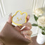 INS Cute Rabbit Mirror Phone Griptok Grip Tok Holder Ring Gift For iPhone Accessories Korean Lovely Foldable Phone Stand Holder - Slobuy