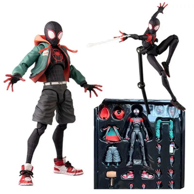 In Stock Marvel Legends Sentinel Spiderman Action Figure Spider-verse Miles Sv Shf Morales Peni Parker Anime Figures Statue Toys - Slobuy