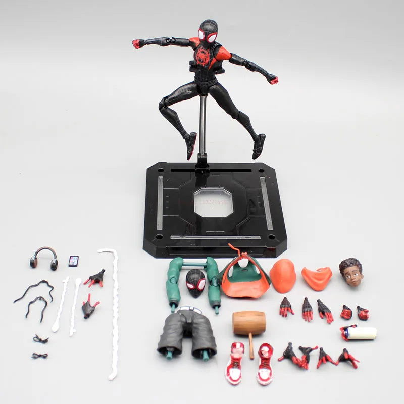 In Stock Marvel Legends Sentinel Spiderman Action Figure Spider-verse Miles Sv Shf Morales Peni Parker Anime Figures Statue Toys - Slobuy