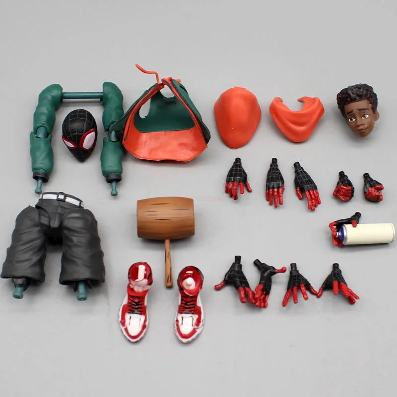 In Stock Marvel Legends Sentinel Spiderman Action Figure Spider-verse Miles Sv Shf Morales Peni Parker Anime Figures Statue Toys - Slobuy