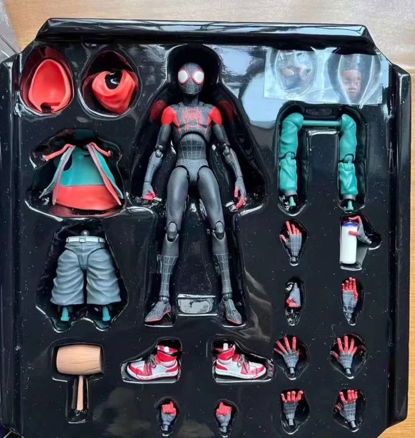 In Stock Marvel Legends Sentinel Spiderman Action Figure Spider-verse Miles Sv Shf Morales Peni Parker Anime Figures Statue Toys - Slobuy