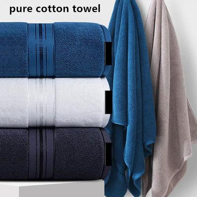 Increase thickening bath towel household Egyptian cotton towel absorbent male and female couple soft towel bathroom gray - Slobuy