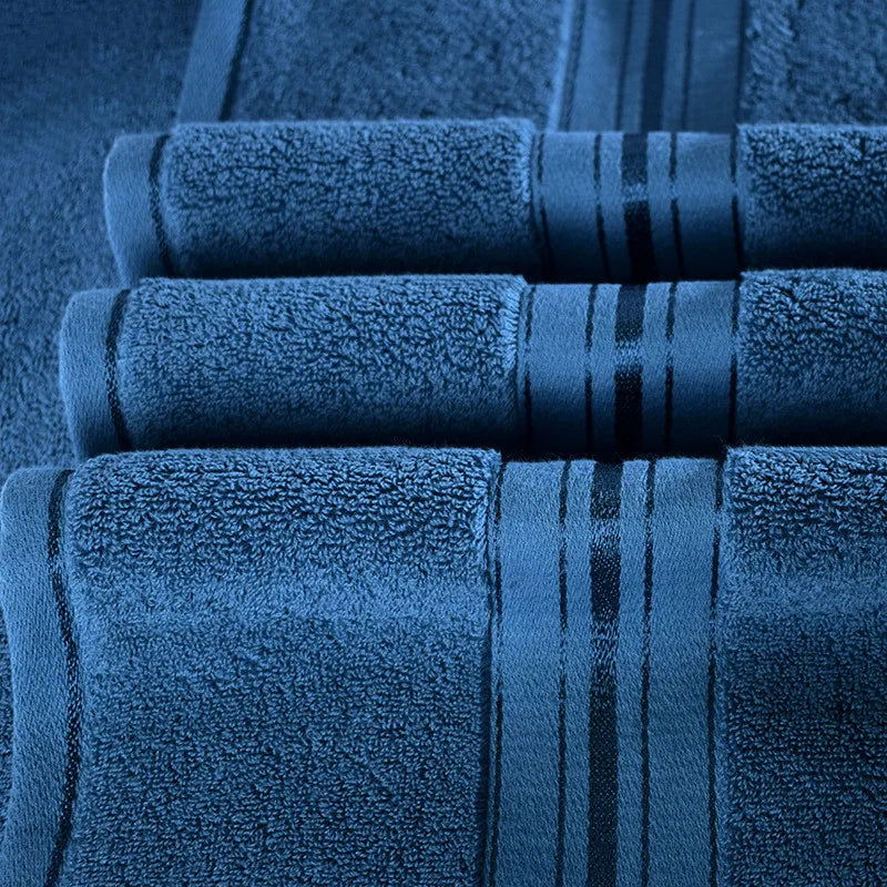 Increase thickening bath towel household Egyptian cotton towel absorbent male and female couple soft towel bathroom gray - Slobuy