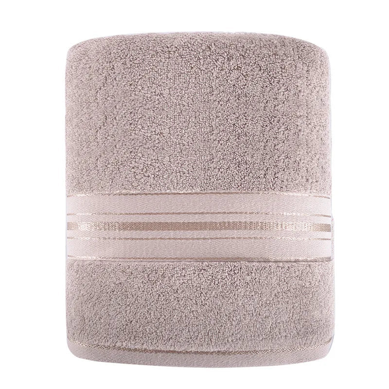 Increase thickening bath towel household Egyptian cotton towel absorbent male and female couple soft towel bathroom gray - Slobuy