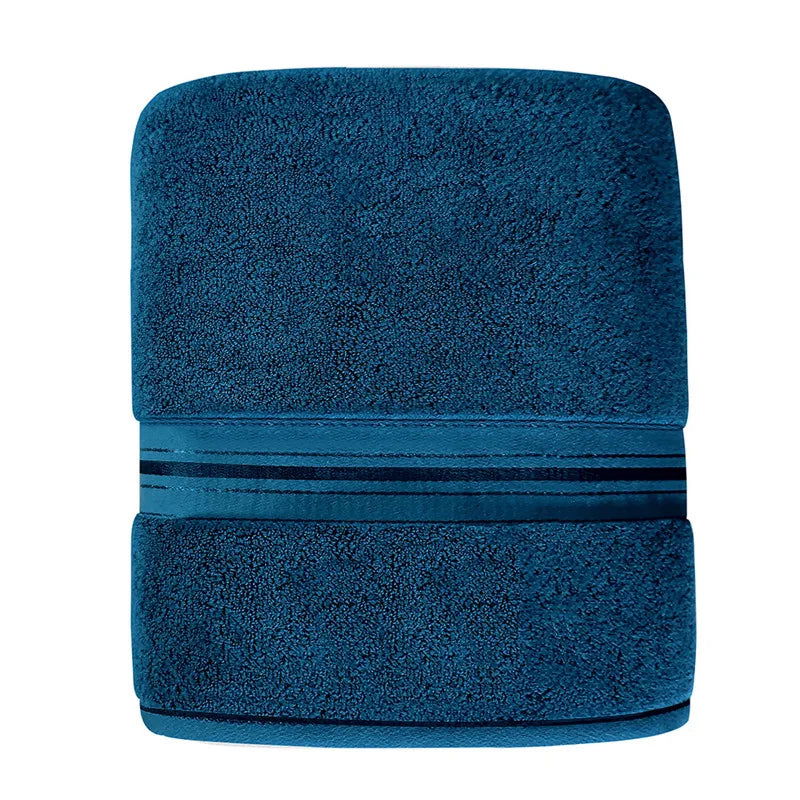 Increase thickening bath towel household Egyptian cotton towel absorbent male and female couple soft towel bathroom gray - Slobuy