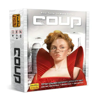 Indie Boards and Cards | Coup | Card Game | Ages 14+ | 2-6 Players | 15 Minute Playing Time - Slobuy