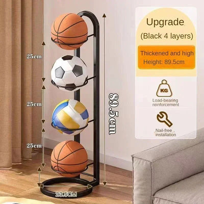 Indoor Children Basketball Storage Rack Home Put Ball Football Storage Basket Placed Rack Kindergarten Volleyball Stand Holder - Slobuy