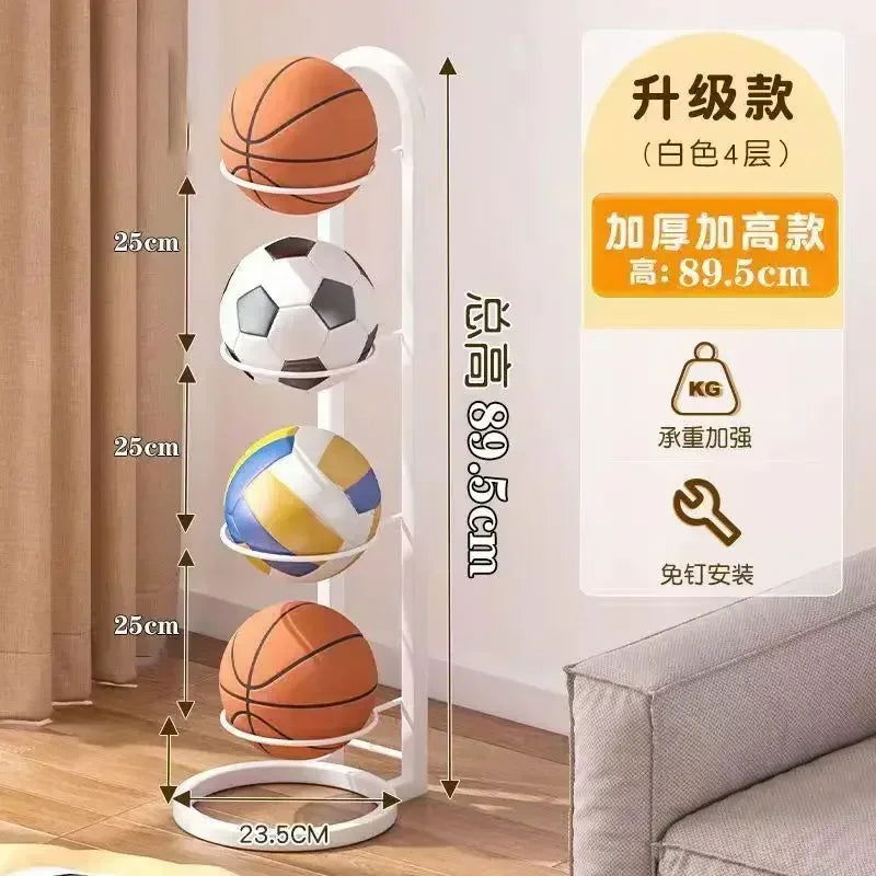Indoor Children Basketball Storage Rack Home Put Ball Football Storage Basket Placed Rack Kindergarten Volleyball Stand Holder - Slobuy