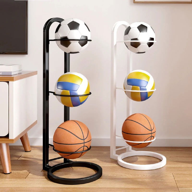 Indoor Children Basketball Storage Rack Put Ball Football Storage Basket Placed Rack Kindergarten Volleyball Stand Holder Space - Slobuy