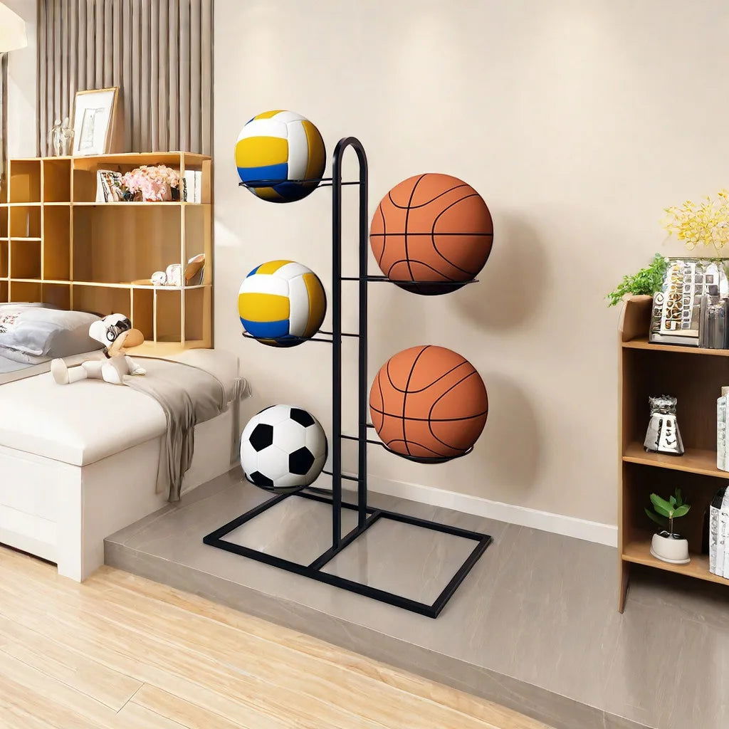 Indoor Children Basketball Storage Rack Put Ball Football Storage Basket Placed Rack Kindergarten Volleyball Stand Holder Space - Slobuy