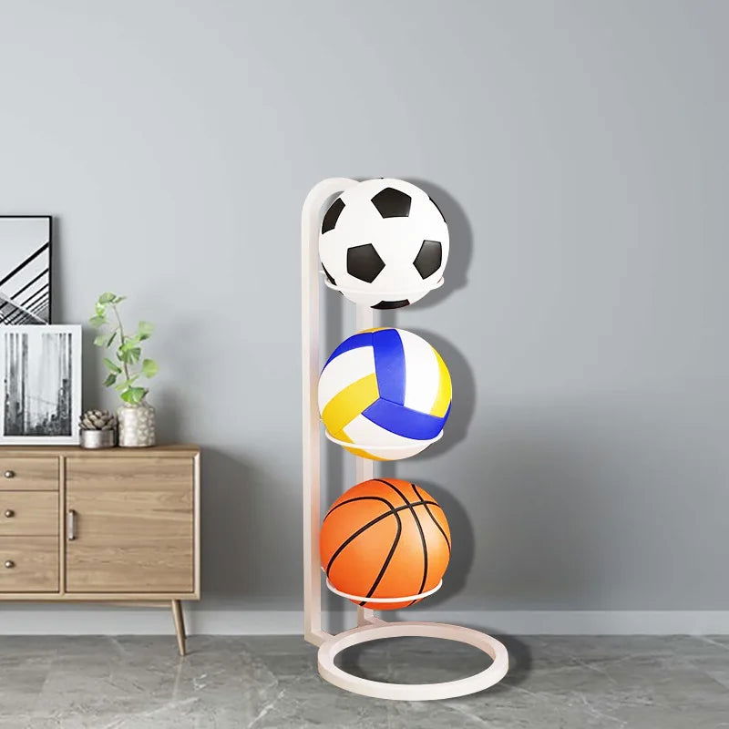 Indoor Children Basketball Storage Rack Put Ball Football Storage Basket Placed Rack Kindergarten Volleyball Stand Holder Space - Slobuy