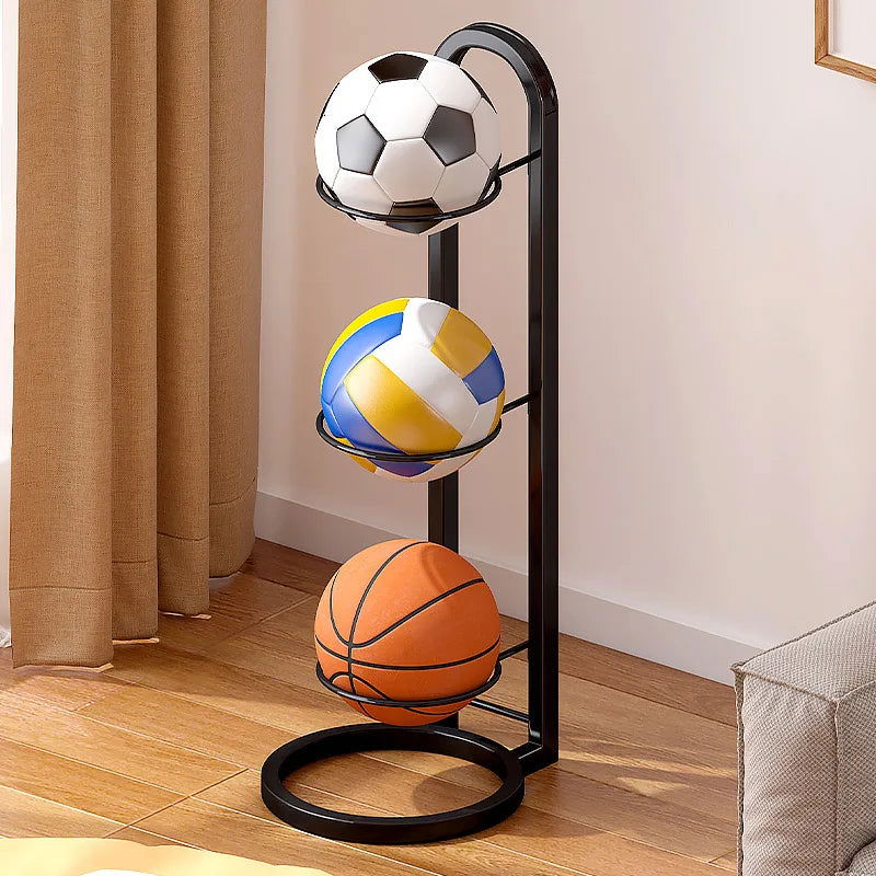 Indoor Children Basketball Storage Rack Put Ball Football Storage Basket Placed Rack Kindergarten Volleyball Stand Holder Space - Slobuy