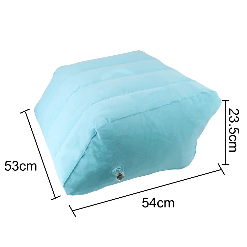 Inflatable Leg Pillow Lightweight Portable Knee Pillow PVC Pregnant Woman Foot Lift Rest Pillow Cushion - Slobuy