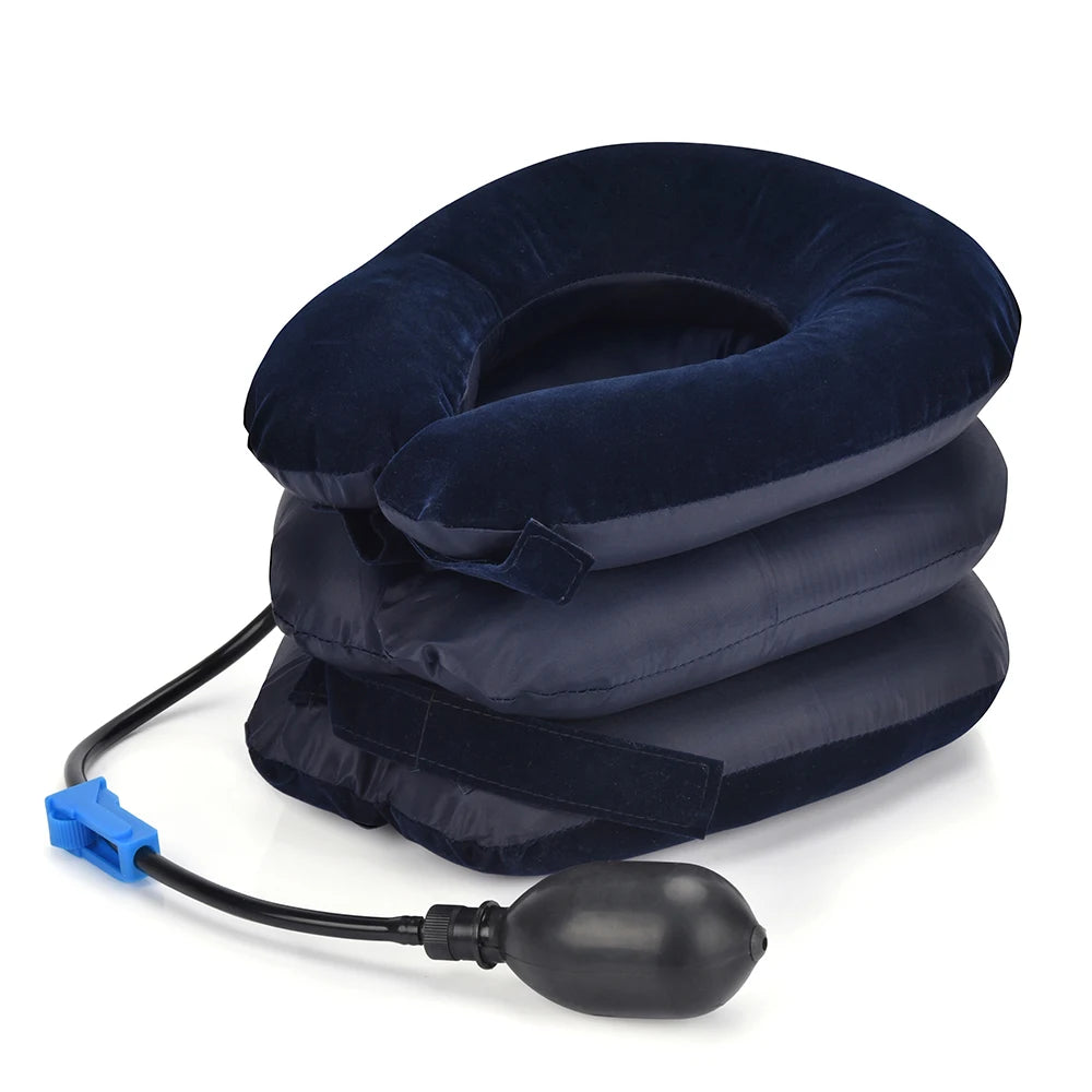 Inflatable Neck Stretcher Neck Ontlaster Air Cervical Traction Pillow Medical Equipment Orthopedic Collar Pain Relief Tractor - Slobuy