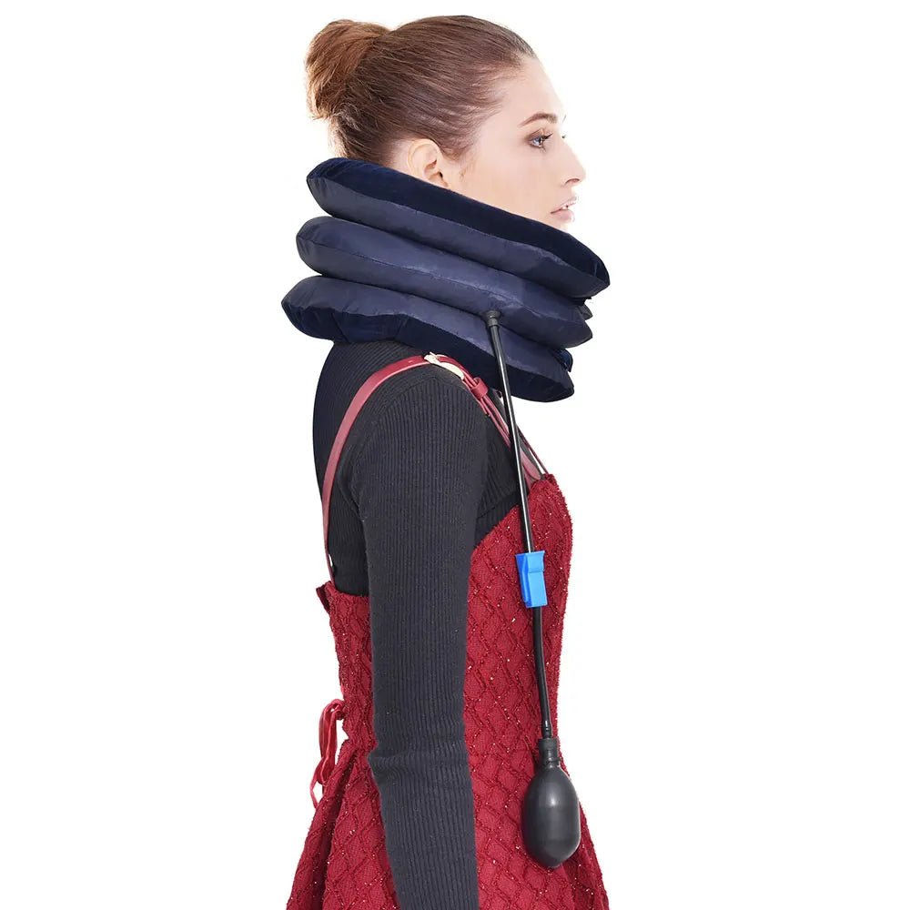 Inflatable Neck Stretcher Neck Ontlaster Air Cervical Traction Pillow Medical Equipment Orthopedic Collar Pain Relief Tractor - Slobuy