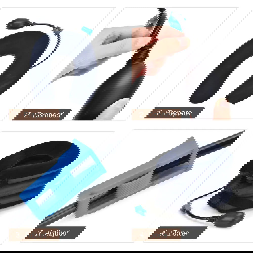 Inflatable Neck Stretcher Neck Ontlaster Air Cervical Traction Pillow Medical Equipment Orthopedic Collar Pain Relief Tractor - Slobuy