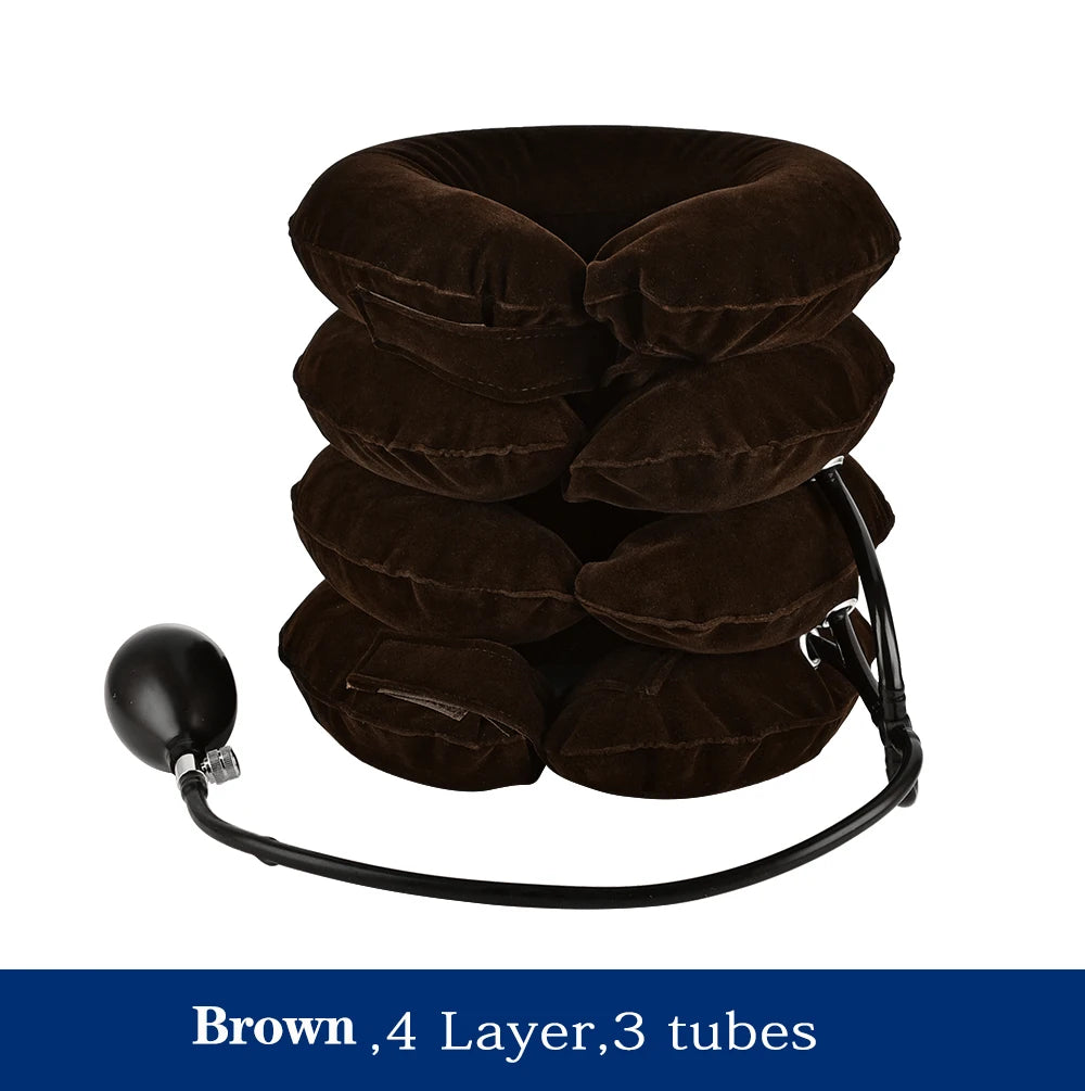 Inflatable Neck Stretcher Neck Ontlaster Air Cervical Traction Pillow Medical Equipment Orthopedic Collar Pain Relief Tractor - Slobuy