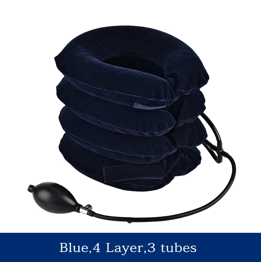 Inflatable Neck Stretcher Neck Ontlaster Air Cervical Traction Pillow Medical Equipment Orthopedic Collar Pain Relief Tractor - Slobuy