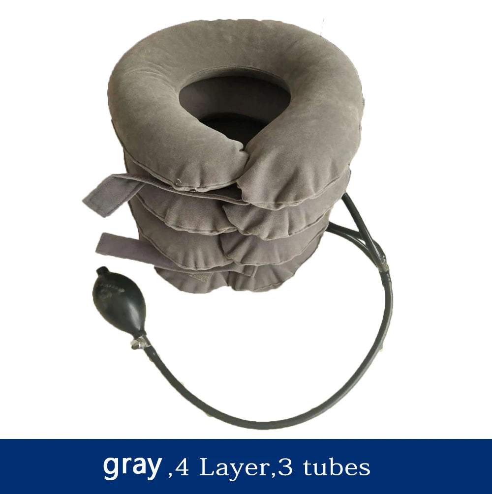 Inflatable Neck Stretcher Neck Ontlaster Air Cervical Traction Pillow Medical Equipment Orthopedic Collar Pain Relief Tractor - Slobuy