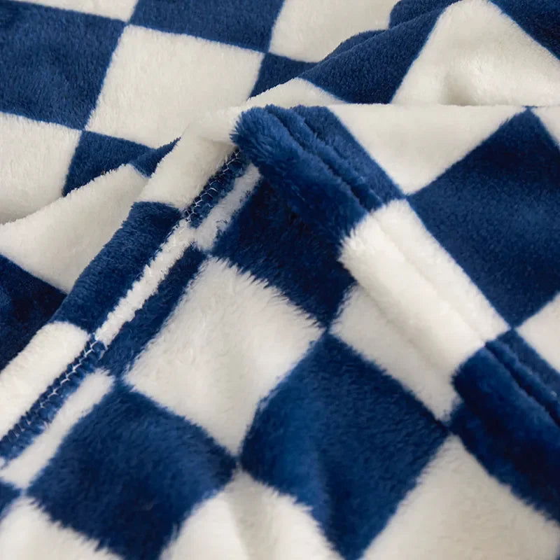 Ins Checkerboard Blanket Classic Plaid Sofa Blanket Spring and Summer Air Conditioning Blanket Office Nap Shawl Cushion Sofa 담요 - Slobuy
