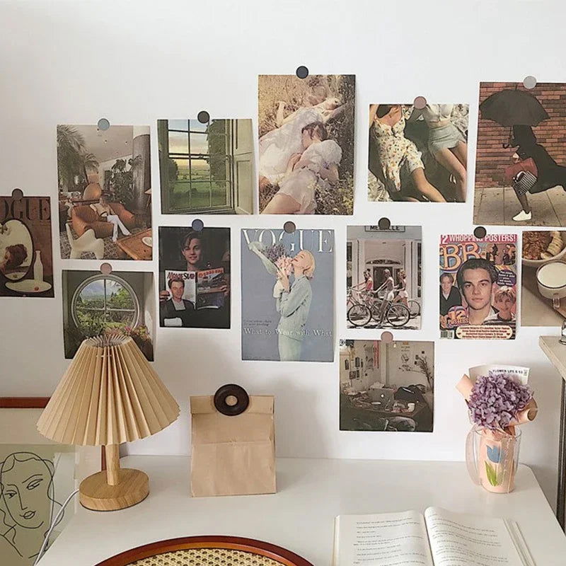 Ins Nordic Retro Wall Decorative Photo Card Stickers Bedroom Art Postcard Decoration DIY Wall Card Stickers Photography Props - Slobuy