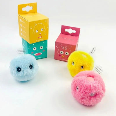 Interactive Ball Smart Cat Toys Plush Electric Catnip Training Toy Kitten Touch Sounding Pet Product Squeak Toy Ball - Slobuy