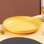 Inyahome Unbreakable Dinner Plates Cafeteria Reusable Plate Food Trays Dishwasher & Microwave Safe Easy To Clean BPA Free Red - Slobuy