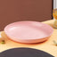 Inyahome Unbreakable Dinner Plates Cafeteria Reusable Plate Food Trays Dishwasher & Microwave Safe Easy To Clean BPA Free Red - Slobuy