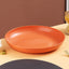 Inyahome Unbreakable Dinner Plates Cafeteria Reusable Plate Food Trays Dishwasher & Microwave Safe Easy To Clean BPA Free Red - Slobuy