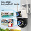 JOOAN 10MP 6MP PTZ Wifi Camera Outdoor Dual Lens Dual Screen IP Camera AI Tracking Security Protection CCTV Surveillance Camera - Slobuy