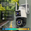JOOAN 10MP 6MP PTZ Wifi Camera Outdoor Dual Lens Dual Screen IP Camera AI Tracking Security Protection CCTV Surveillance Camera - Slobuy