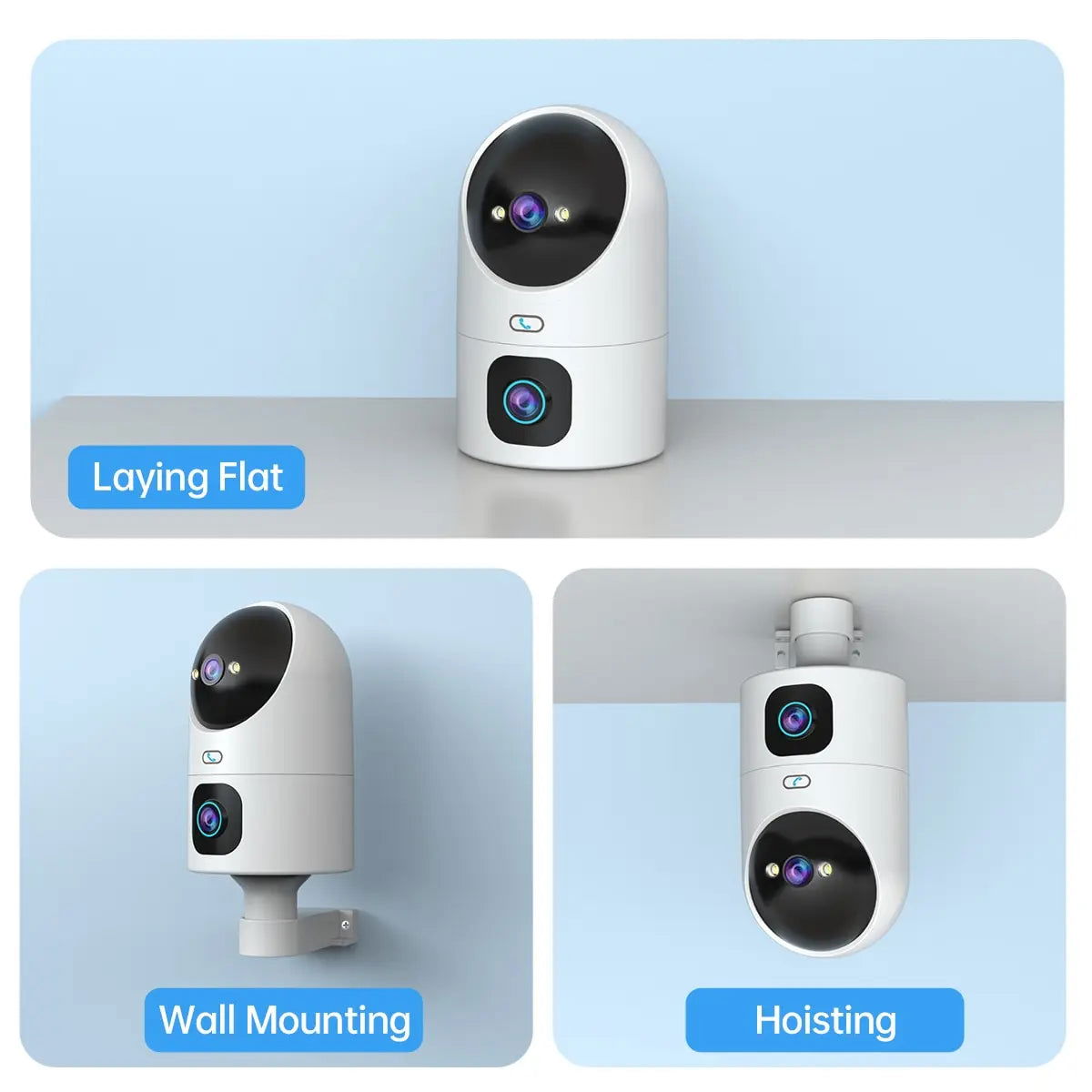 JOOAN 4K PTZ IP Camera 10X Zoom Dual Lens Auto Tracking WiFi CCTV Camera Color Night Home Baby Monitor Video Surveillance - Slobuy