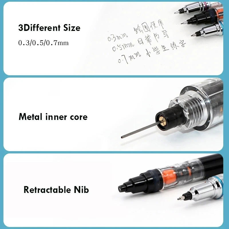 Japan UNI KURA TOGA Mechanical Pencil 0.5mm  Automatic Rotation Drawing Special Pencil M5-559 Stationery Cute School Supplies - Slobuy