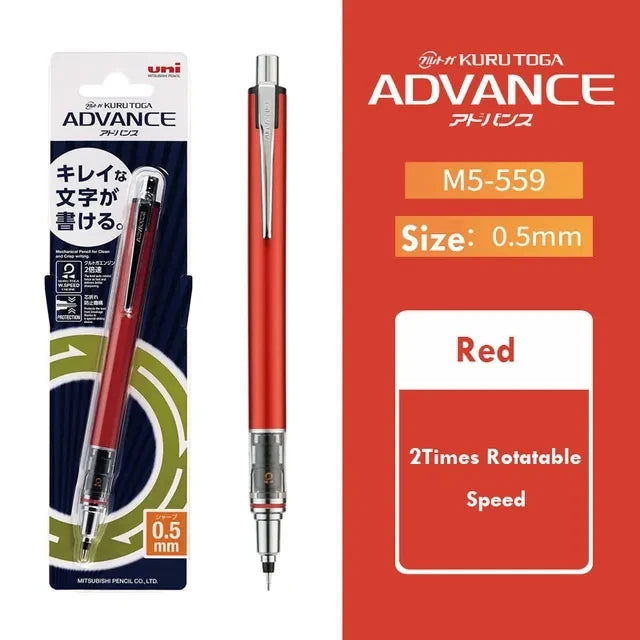 Japan UNI KURA TOGA Mechanical Pencil 0.5mm  Automatic Rotation Drawing Special Pencil M5-559 Stationery Cute School Supplies - Slobuy