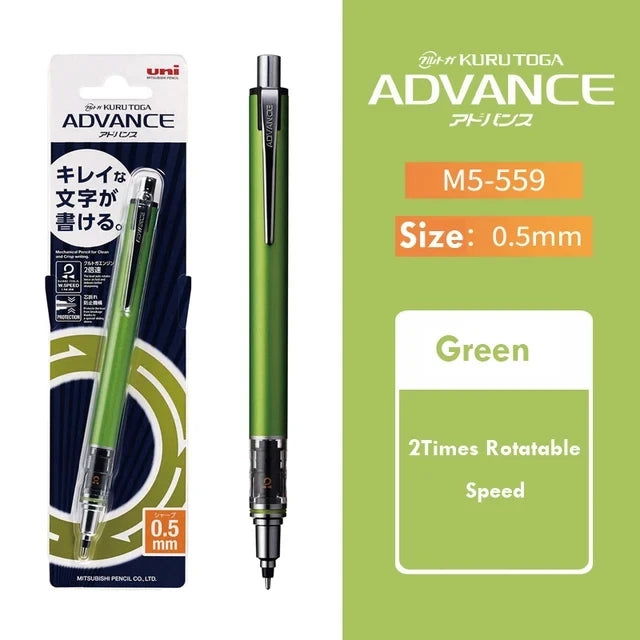 Japan UNI KURA TOGA Mechanical Pencil 0.5mm  Automatic Rotation Drawing Special Pencil M5-559 Stationery Cute School Supplies - Slobuy