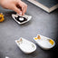 Japanese Style Ceramic tiny Plate Creativity Home Restaurant Soy Sauce Vinegar Mustard Seasoning  Animal Ceramic Dish Kitchen - Slobuy