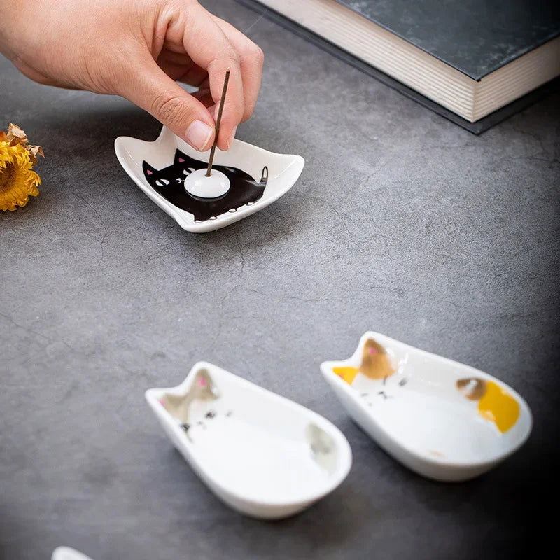 Japanese Style Ceramic tiny Plate Creativity Home Restaurant Soy Sauce Vinegar Mustard Seasoning  Animal Ceramic Dish Kitchen - Slobuy